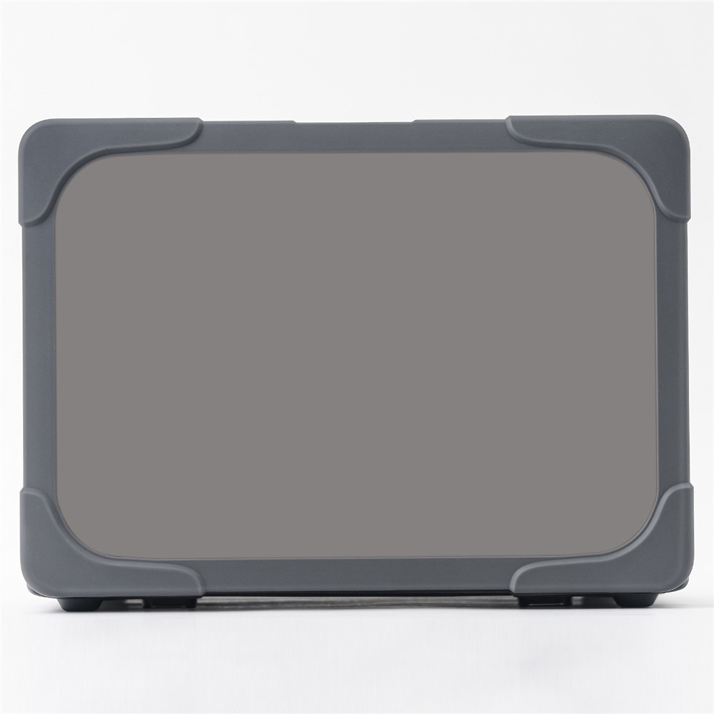 Plastique à Deux Pièces + Étui Hybride TPU Avec Stand Pour MacBook 12 Pouces Avec Affichage Rétinien (2015) - Gris-10