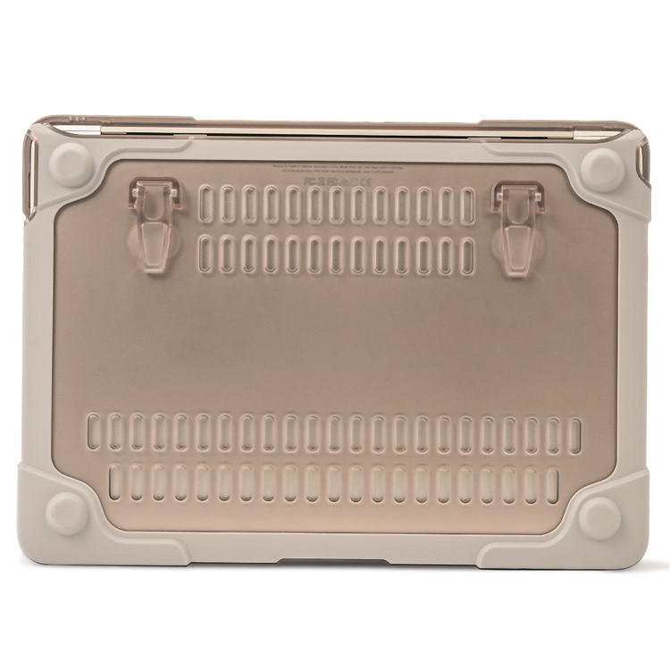 Two-pieces Plastic + TPU Combo Cover for MacBook 12-inch with Retina Display (2015) - Khaki-13