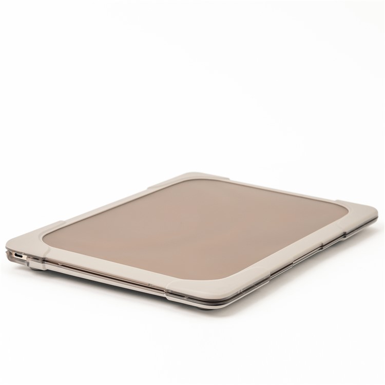 Two-pieces Plastic + TPU Combo Cover for MacBook 12-inch with Retina Display (2015) - Khaki-6