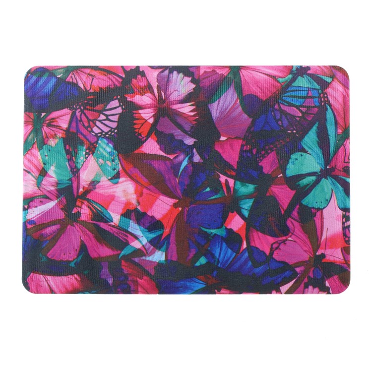 Full Protective Leather Coated Hard Case for MacBook Pro 13.3 inch with Retina Display - Colored Butterflies-1