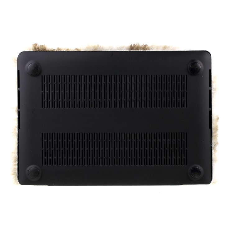 2-Piece Furry PC Full Protection Case for MacBook Pro 15-inch (2016) - Brown-3