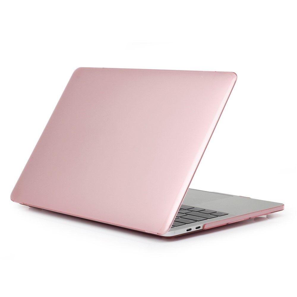 Crystal Clear Two-piece PC Protective Case for Macbook Pro 15.4-inch 2016 with Touch Bar (A1707) - Pink-1