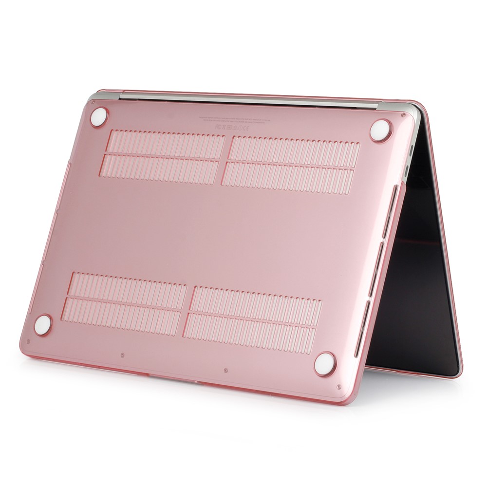 Crystal Clear Two-piece PC Protective Case for Macbook Pro 15.4-inch 2016 with Touch Bar (A1707) - Pink-5