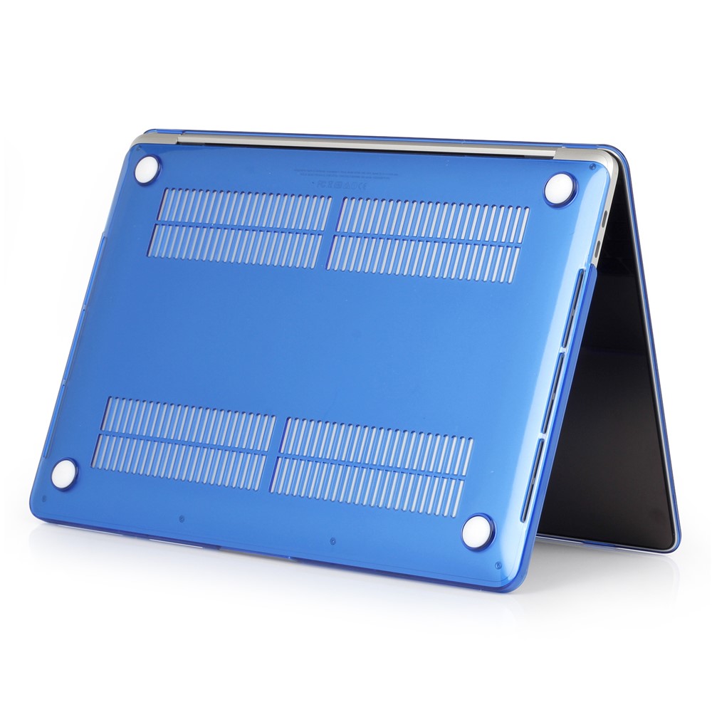 Front and Back Crystal Clear Protective Cover for Macbook Pro 15.4-inch 2016 with Touch Bar (A1707) - Dark Blue-5