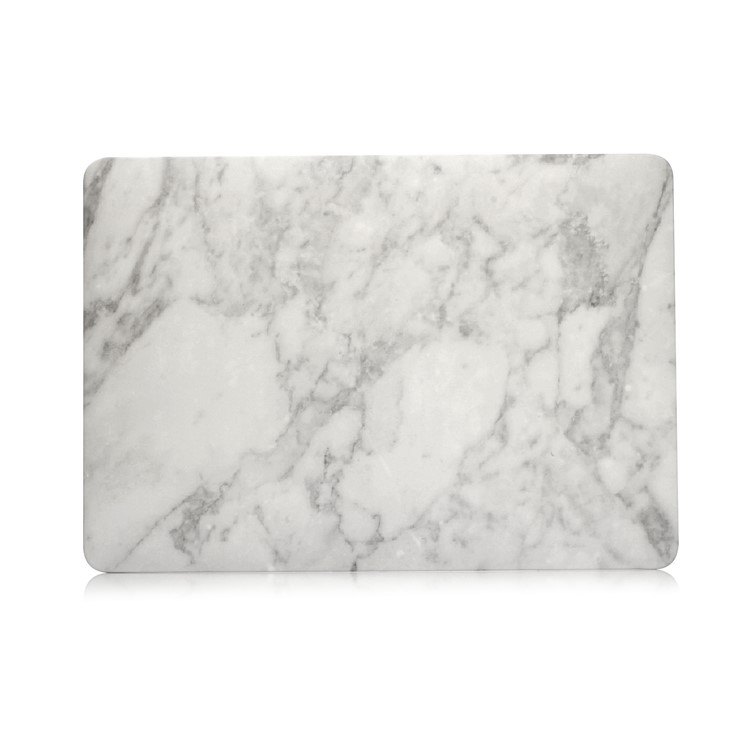 Patterned Hard Mobile Shell for Macbook Pro 15.4-inch 2016 with Touch Bar (A1707) - Marble Pattern / Light Grey-2