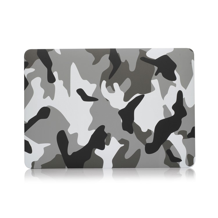 Pattern Printing Hard Plastic Protective Case for Macbook Pro 15.4-inch 2016 with Touch Bar (A1707) - Camouflage Pattern / Grey-2