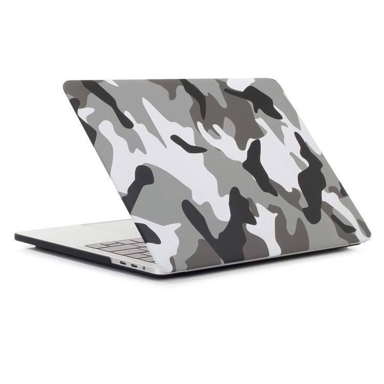 Pattern Printing Hard Plastic Protective Case for Macbook Pro 15.4-inch 2016 with Touch Bar (A1707) - Camouflage Pattern / Grey-3
