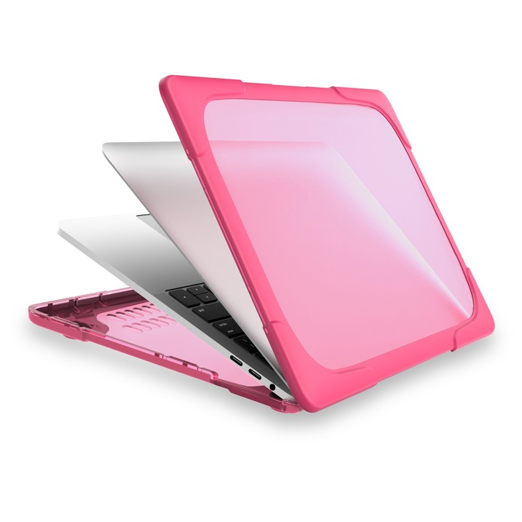 2-Piece Hybrid Laptop Case (Plastic + TPU) for MacBook Pro 13-inch (2016) with Touch Bar - Rose-10