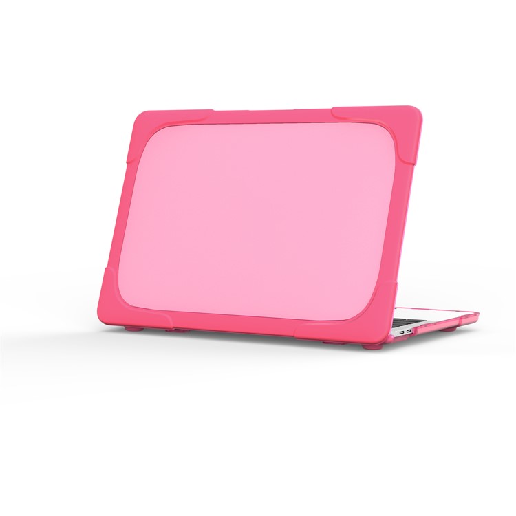 2-Piece Hybrid Laptop Case (Plastic + TPU) for MacBook Pro 13-inch (2016) with Touch Bar - Rose-13