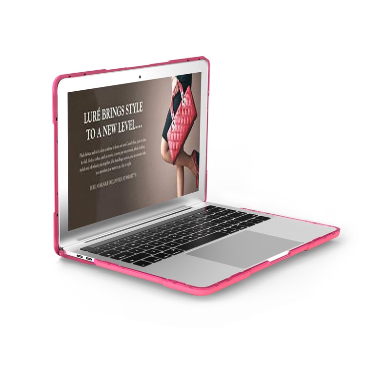 2-Piece Hybrid Laptop Case (Plastic + TPU) for MacBook Pro 13-inch (2016) with Touch Bar - Rose-17
