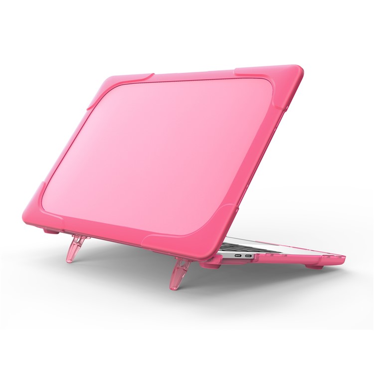 2-Piece Hybrid Laptop Case (Plastic + TPU) for MacBook Pro 13-inch (2016) with Touch Bar - Rose-5