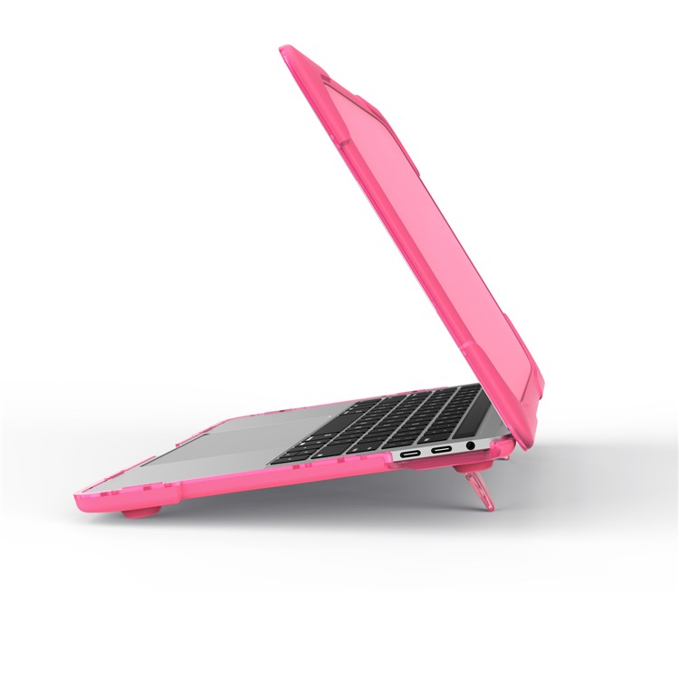 2-Piece Hybrid Laptop Case (Plastic + TPU) for MacBook Pro 13-inch (2016) with Touch Bar - Rose-6