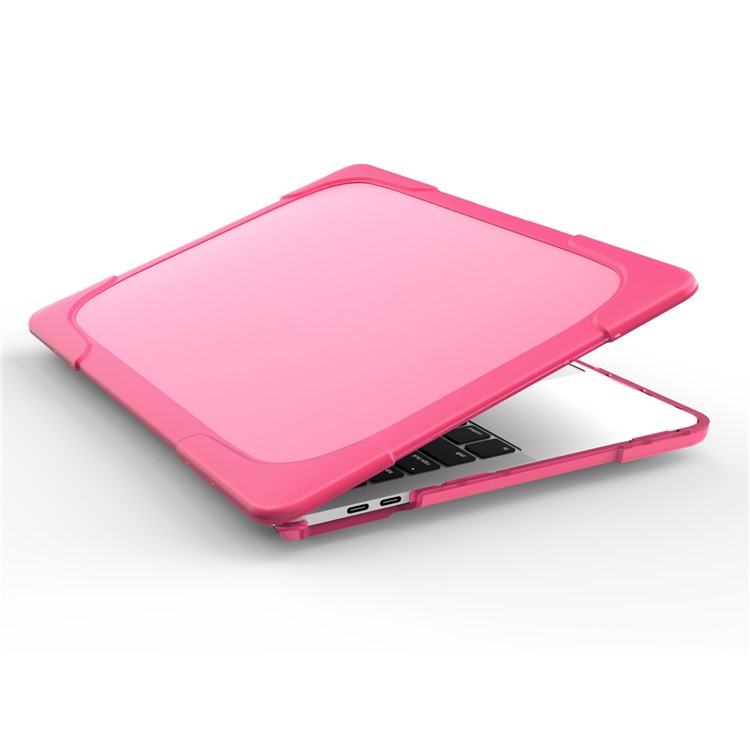 2-Piece Hybrid Laptop Case (Plastic + TPU) for MacBook Pro 13-inch (2016) with Touch Bar - Rose-9