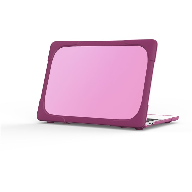 2-Piece Plastic TPU Full Protective Cover for MacBook Pro 13-inch (2016) with Touch Bar - Purple-14
