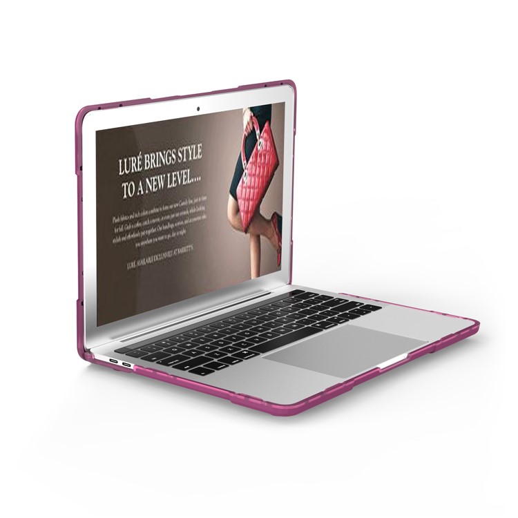 2-Piece Plastic TPU Full Protective Cover for MacBook Pro 13-inch (2016) with Touch Bar - Purple-18