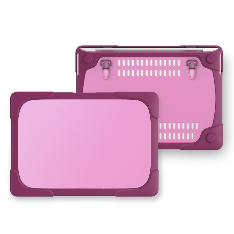 2-Piece Plastic TPU Full Protective Cover for MacBook Pro 13-inch (2016) with Touch Bar - Purple-2