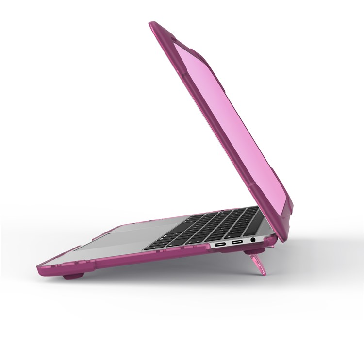 2-Piece Plastic TPU Full Protective Cover for MacBook Pro 13-inch (2016) with Touch Bar - Purple-8