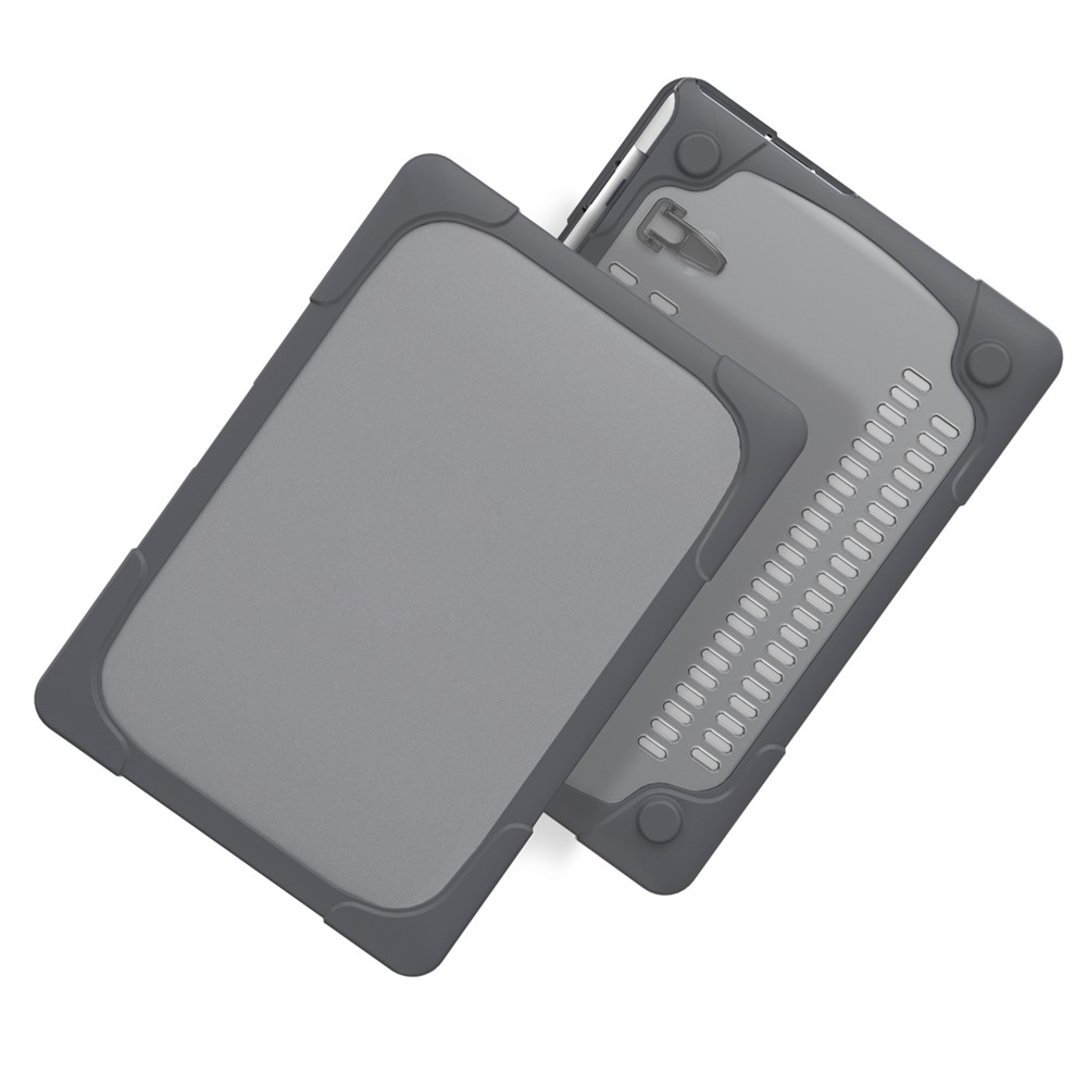 Two-piece Plastic + TPU Combo Case Stand for MacBook Pro 13.3 inch Retina Display - Grey-2