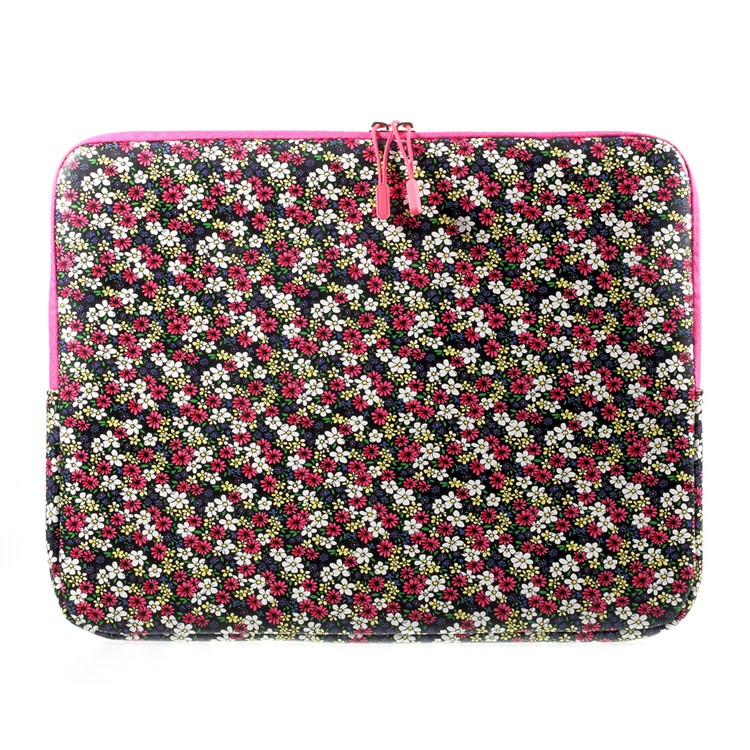 Universal Patterned 13 Inch PU Leather Laptop Pouch Bag, Size: 34 x 26 x 3cm - Daisy-1