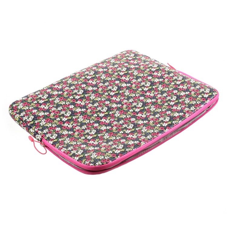 Universal Patterned 13 Inch PU Leather Laptop Pouch Bag, Size: 34 x 26 x 3cm - Daisy-3