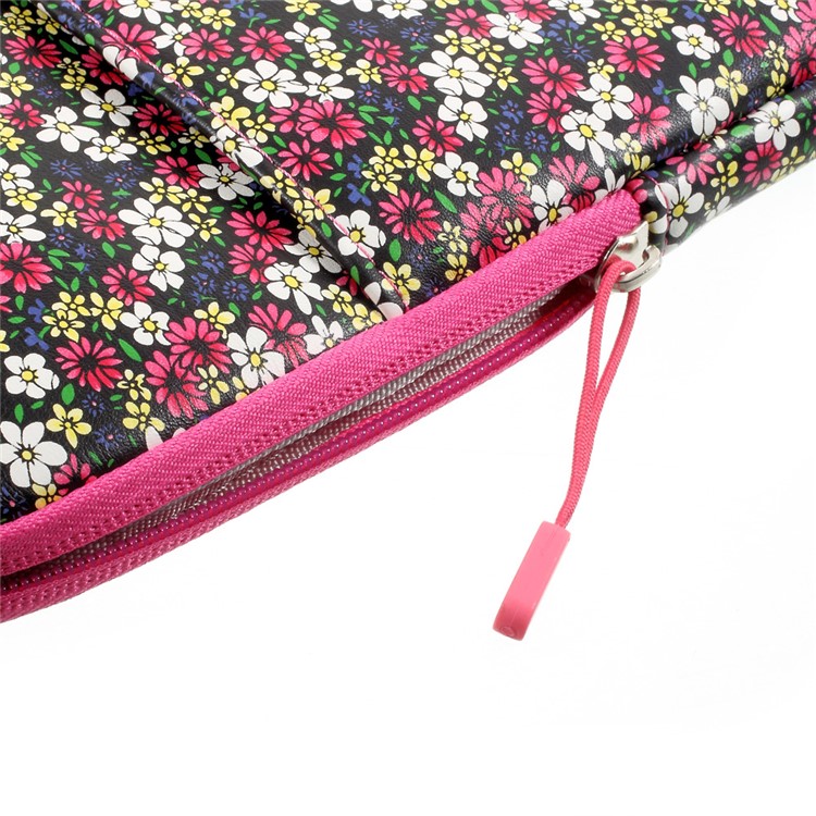 Universal Patterned 13 Inch PU Leather Laptop Pouch Bag, Size: 34 x 26 x 3cm - Daisy-4