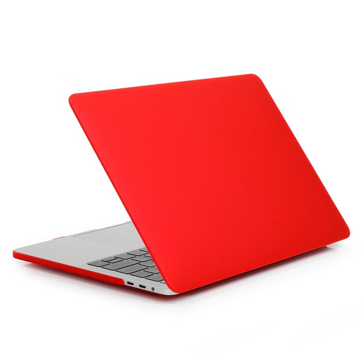 HAT PRINCE Matte PC Hard Case + EU Version TPU Keyboard Cover for Macbook Pro 13.3 Inch A1708 (No Touch Bar) - Red-2