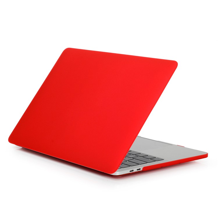 HAT PRINCE Matte PC Hard Case + EU Version TPU Keyboard Cover for Macbook Pro 13.3 Inch A1708 (No Touch Bar) - Red-3