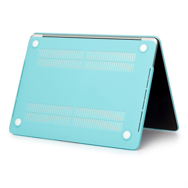 HAT PRINCE Matte PC Case + EU Version Protective Keyboard Cover for Macbook Pro 13.3 Inch A1708 (No Touch Bar) - Cyan-5