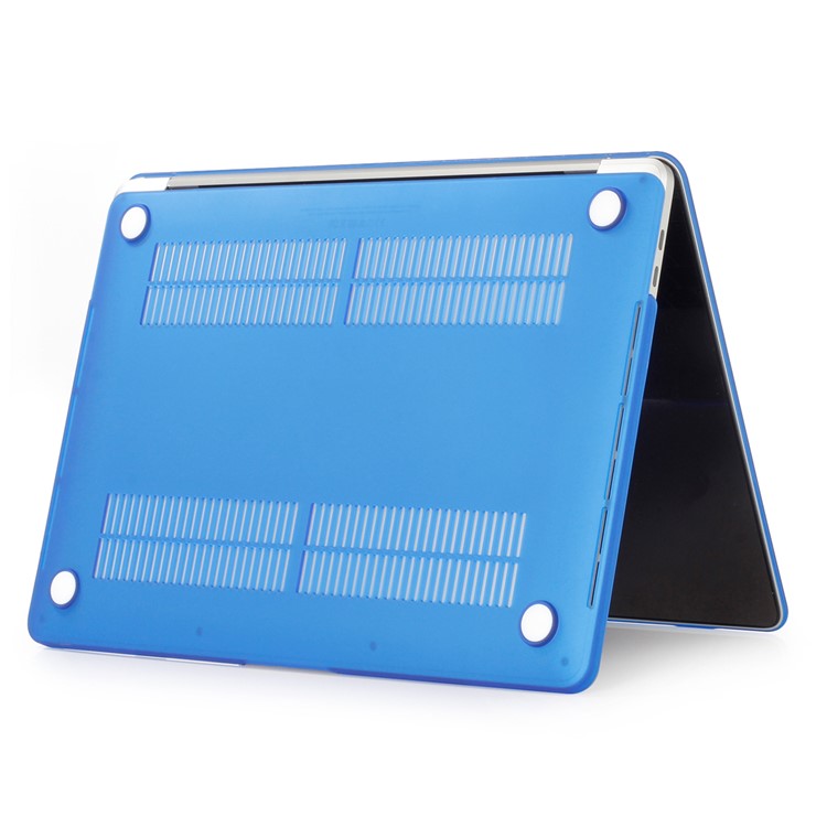 HAT PRINCE Matte PC Protective Case + EU Version TPU Keyboard Skin Cover for Macbook Pro 13.3 Inch A1708 (No Touch Bar) - Dark Blue-5
