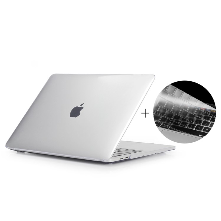 HAT PRINCE PC Shell + EU Version TPU Keyboard Film for MacBook Pro 13.3-inch (2016) A1706 with Touch Bar - Transparent-1