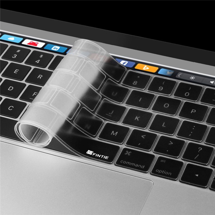 HAT PRINCE PC Shell + EU Version TPU Keyboard Film for MacBook Pro 13.3-inch (2016) A1706 with Touch Bar - Transparent-8