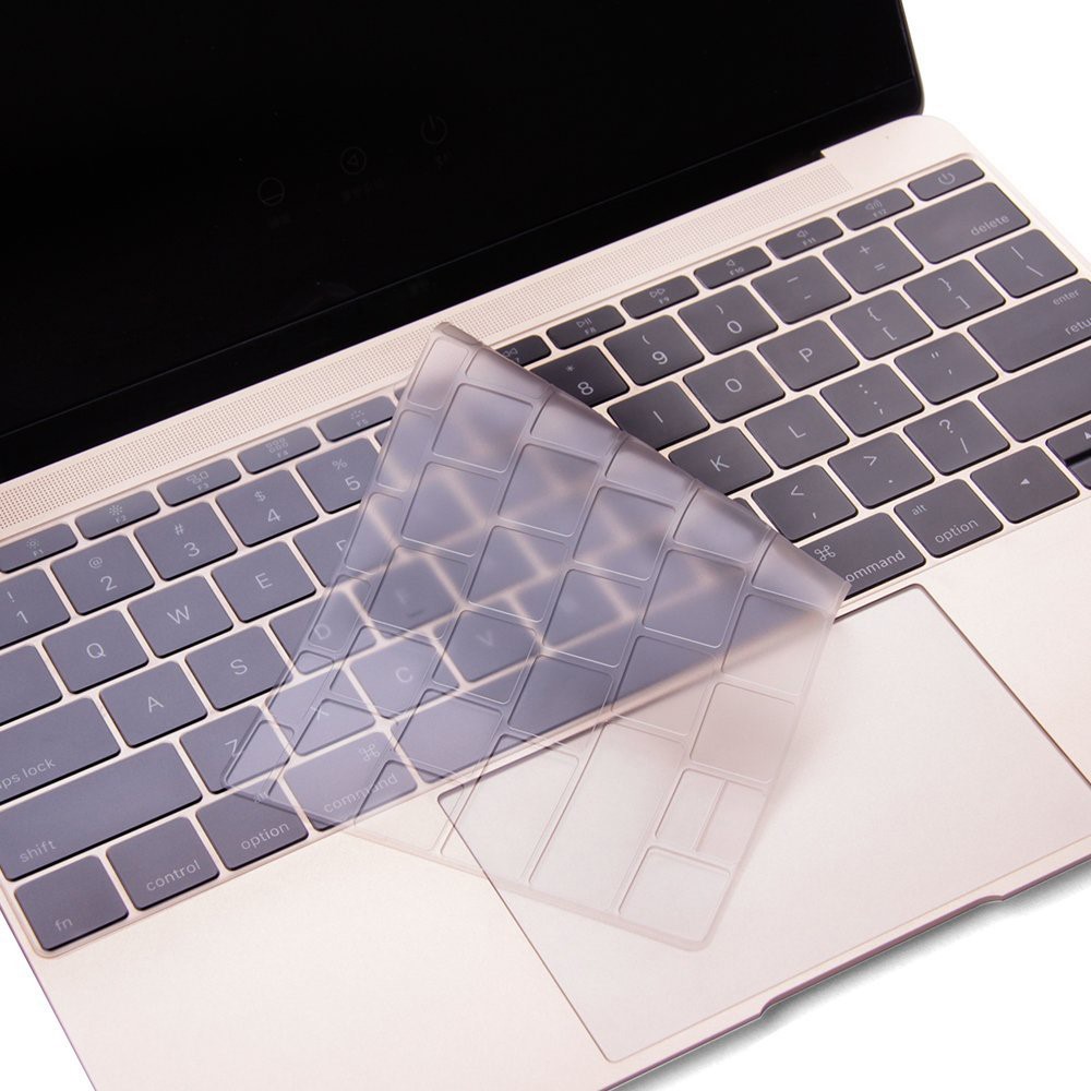 Hat Prince Crystal PC Case + TPU Clavier de Clavier Couverture de Protection Pour MacBook Pro 13,3 Pouces A1708 Sans Version de la Barre Tactile EU - le Noir