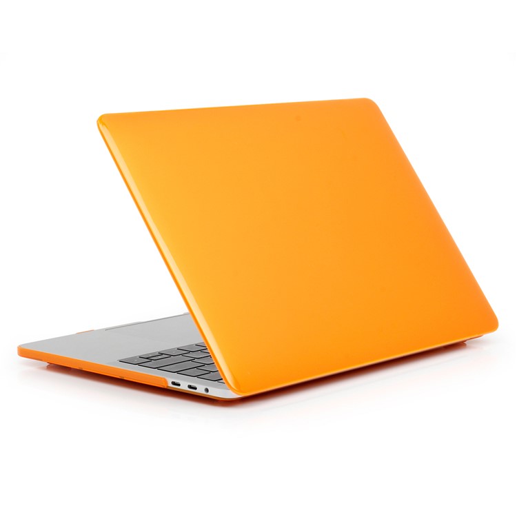 HAT PRINCE Crystal PC Case + TPU Keyboard Protector Cover Film for MacBook Pro 13.3 Inch A1708 without Touch Bar EU version - Orange-3