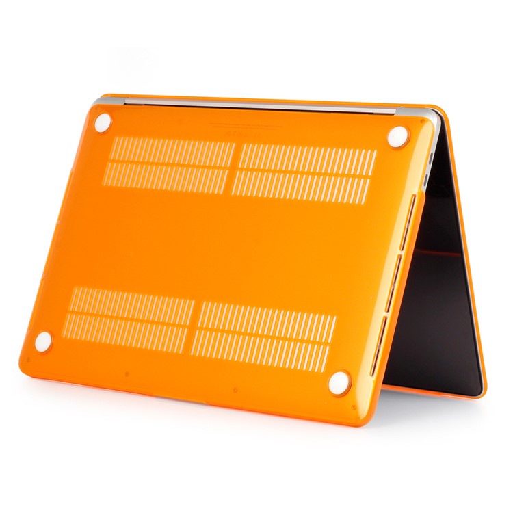 HAT PRINCE Crystal PC Case + TPU Keyboard Protector Cover Film for MacBook Pro 13.3 Inch A1708 without Touch Bar EU version - Orange-5