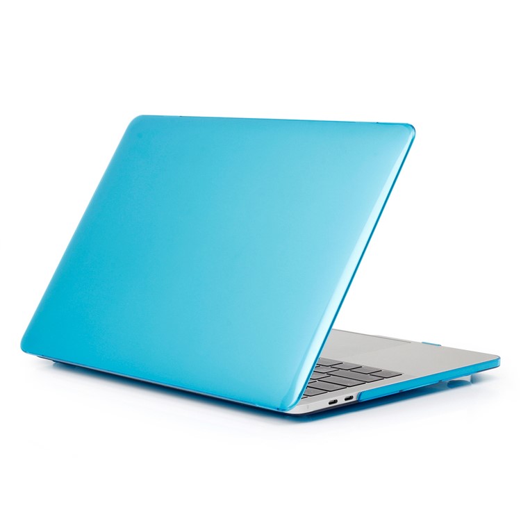 HAT PRINCE Crystal PC Case + Soft TPU Keyboard Protector Cover for MacBook Pro 13.3 Inch A1708 without Touch Bar EU version - Blue-2
