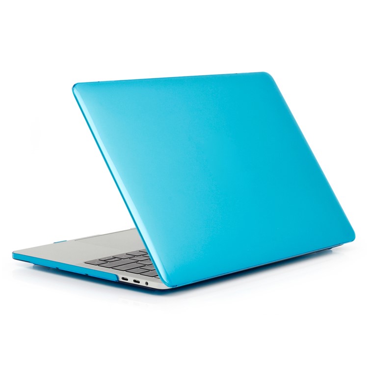 HAT PRINCE Crystal PC Case + Soft TPU Keyboard Protector Cover for MacBook Pro 13.3 Inch A1708 without Touch Bar EU version - Blue-3