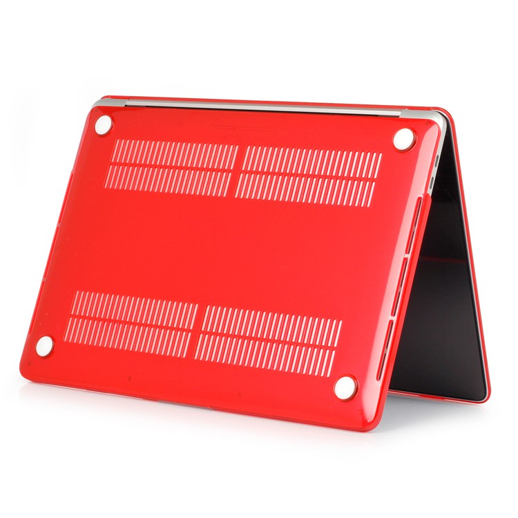 HAT PRINCE PC Hard Shell Casing + EU Version TPU Keyboard Film for MacBook Pro 15-inch (2016) 15.4" with Touch Bar (A1707) - Red-5