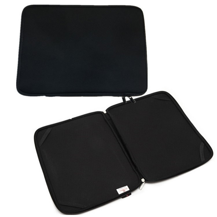 Notebook Neoprene Sleeve Case Bag for Macbook HP DELL IBM 11-13 inch Laptops, Size: 29 x 22 x 2cm - Black-1