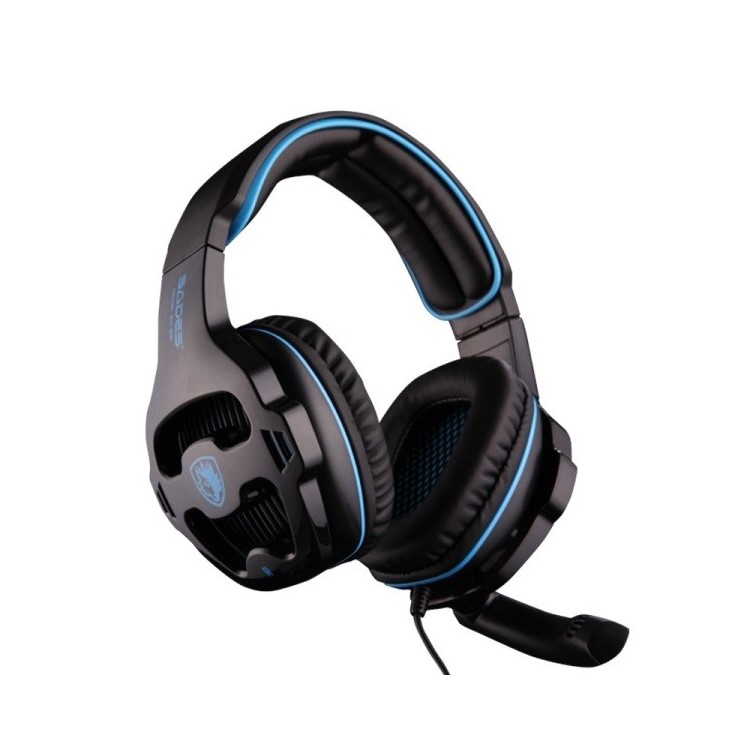 SADES SA-810 Professional Over-Ear Gaming Headphone Headset with Mic - Black-3