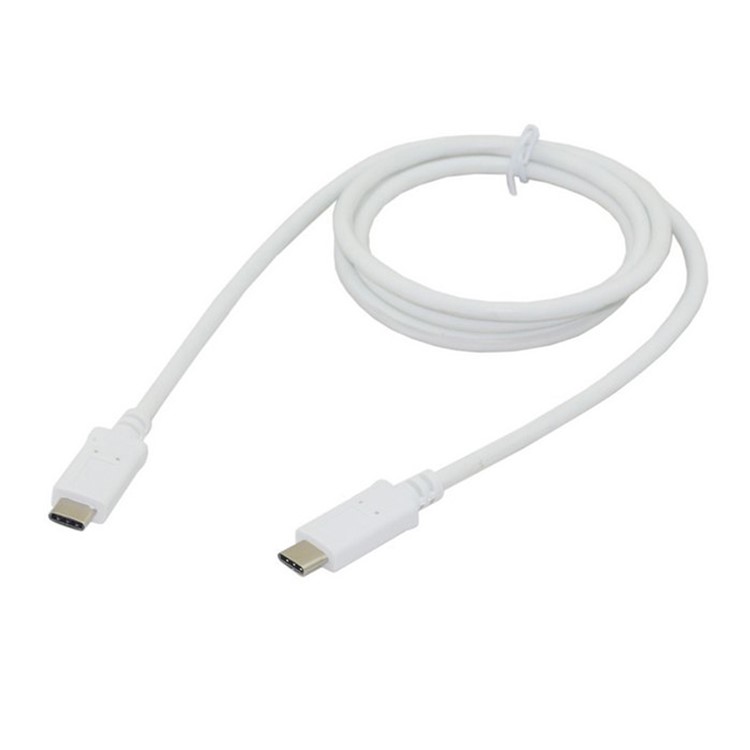 USB 3.1 Type C Male to Male Connector Data Cable - White-2