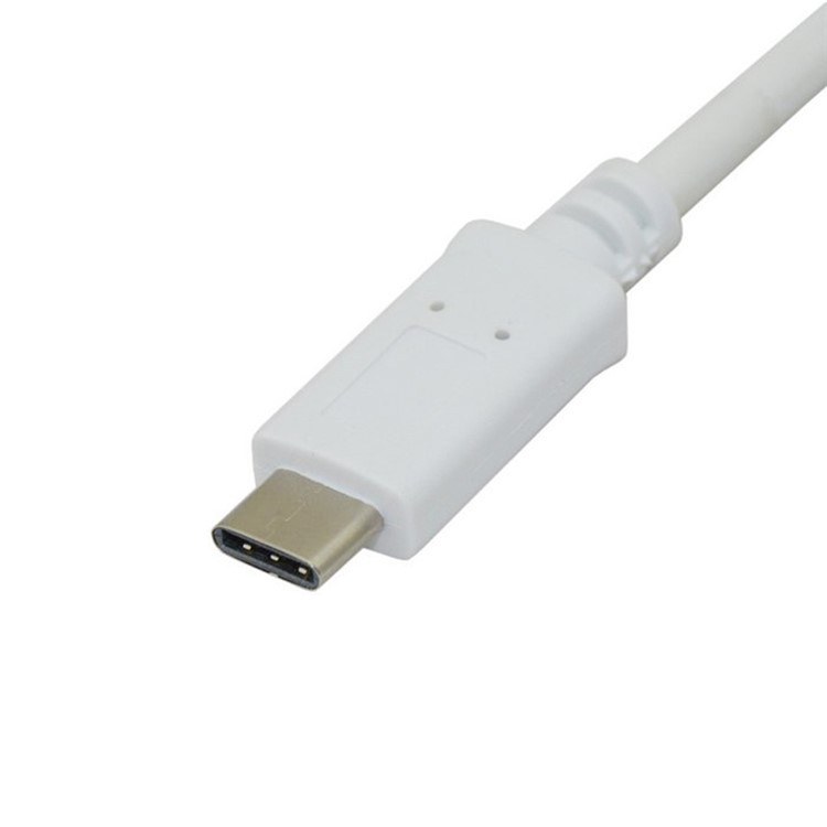 USB 3.1 Type C Male to Male Connector Data Cable - White-4