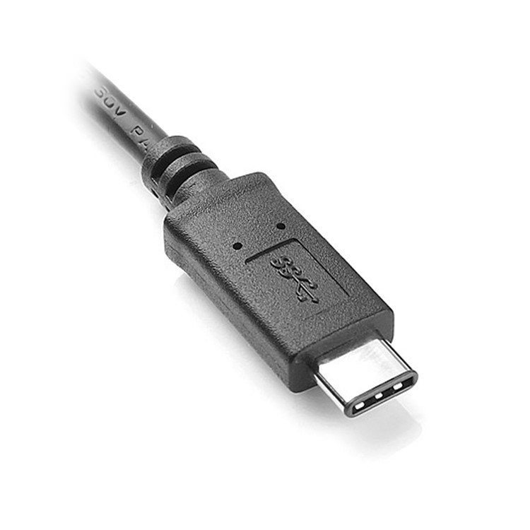 USB 3.1 Type C Male to Male Connector Data Cord - Black-3