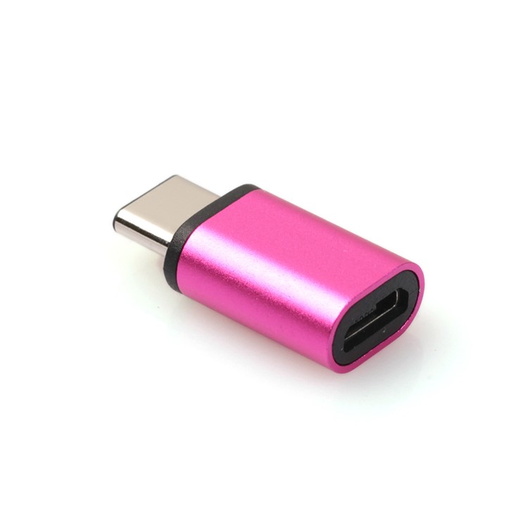 Reversible Design USB 3.1 Type C to Micro USB 2.0 Female Converter Adapter - Rose-1