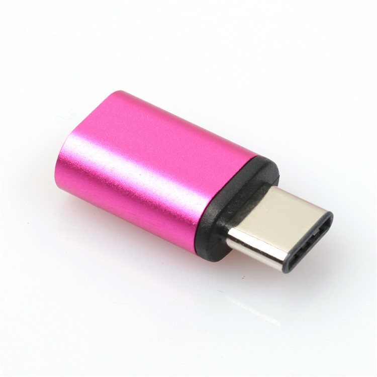 Reversible Design USB 3.1 Type C to Micro USB 2.0 Female Converter Adapter - Rose-2
