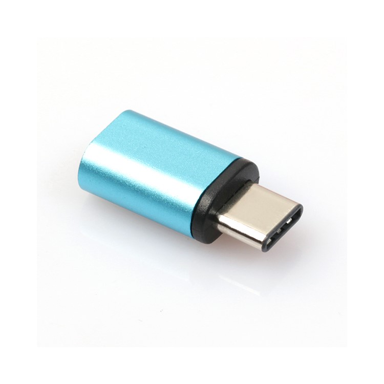 Reversible Design USB 3.1 Type C to Micro USB 2.0 Female Adapter Converter - Blue-2