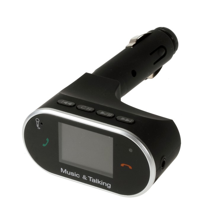 Wireless Bluetooth Hands-free FM Transmitter USB SD + Car Charger-1