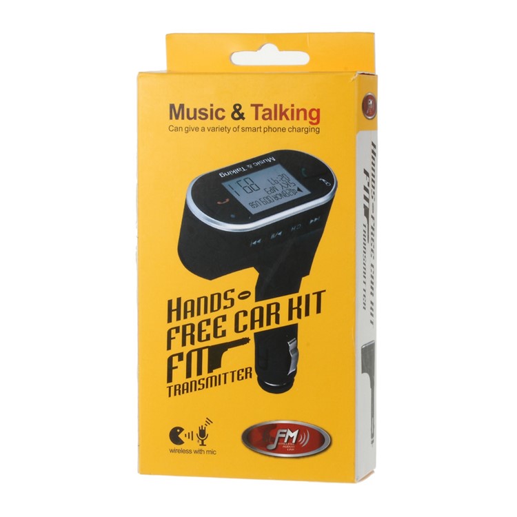 Wireless Bluetooth Hands-free FM Transmitter USB SD + Car Charger-8