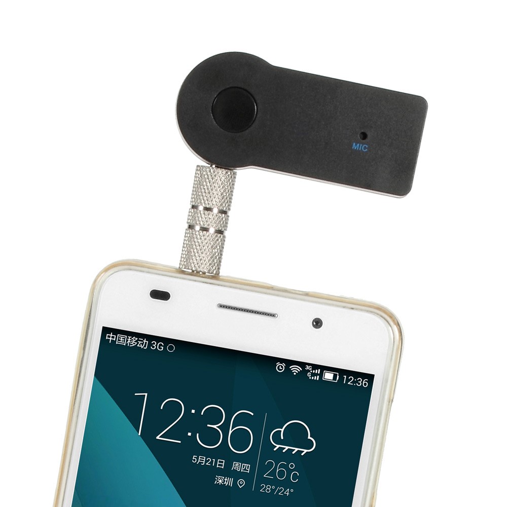 Wireless Car Bluetooth Handsfree Music Receiver with 3.5mm Connector-1