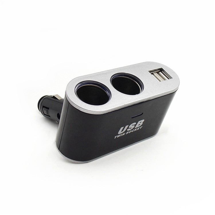 2-way Car Cigarette Lighter Socket Splitter Charger Dual USB Port-8