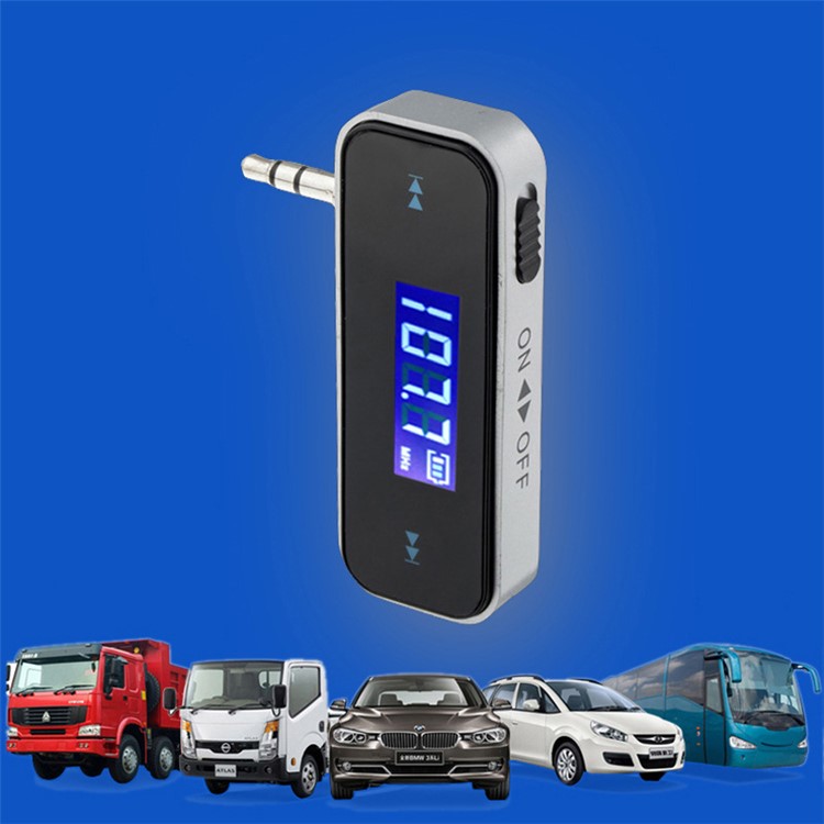 3.5mm In-car FM Transmitter Radio Adapter - Black-11